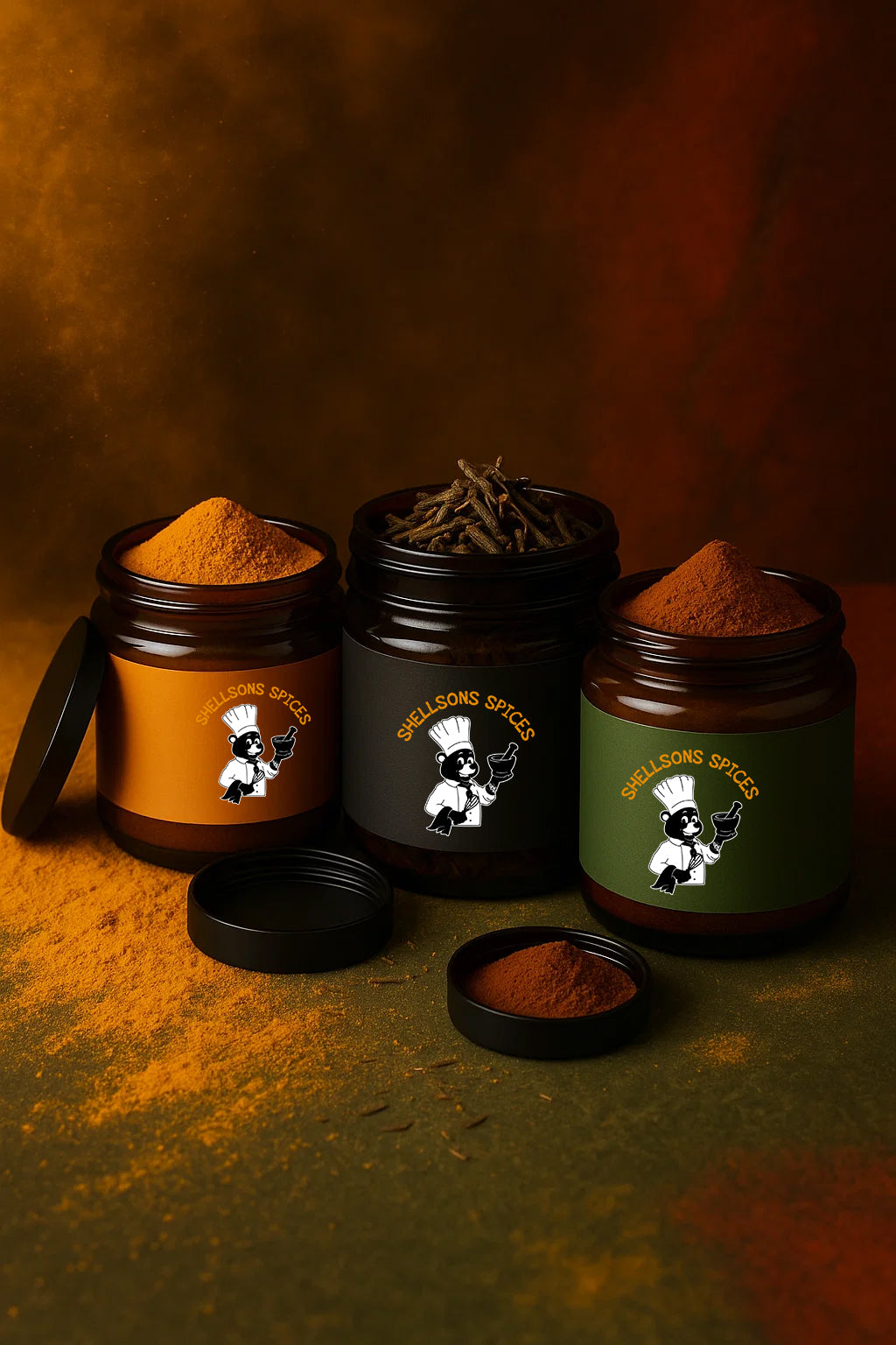 Shellsons Gewürz-Set: Gelbes Curry, Da Nang & Chai