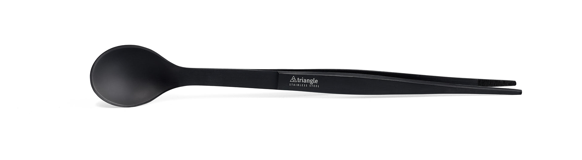 Pinzette mit Anrichtelöffel Anthrazit 13cm